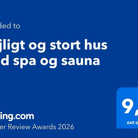 度假居 Dejligt Og Stort Hus Med Og Sauna *